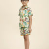 African Forest Themed Printed Pure Linen Premium Co-ords - Funny Bones Clothings