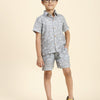 Dino Printed Pure Linen Premium Co-ords - Funny Bones Clothings
