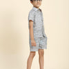 Dino Printed Pure Linen Premium Co-ords - Funny Bones Clothings