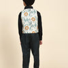 Lion Pure Waist Coat, Black Shirt and Green Trouser Set - Funny Bones Clothings
