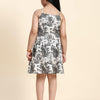 TopSkirt Styled Wildlife Print Pure Linen Dress - Funny Bones Clothings