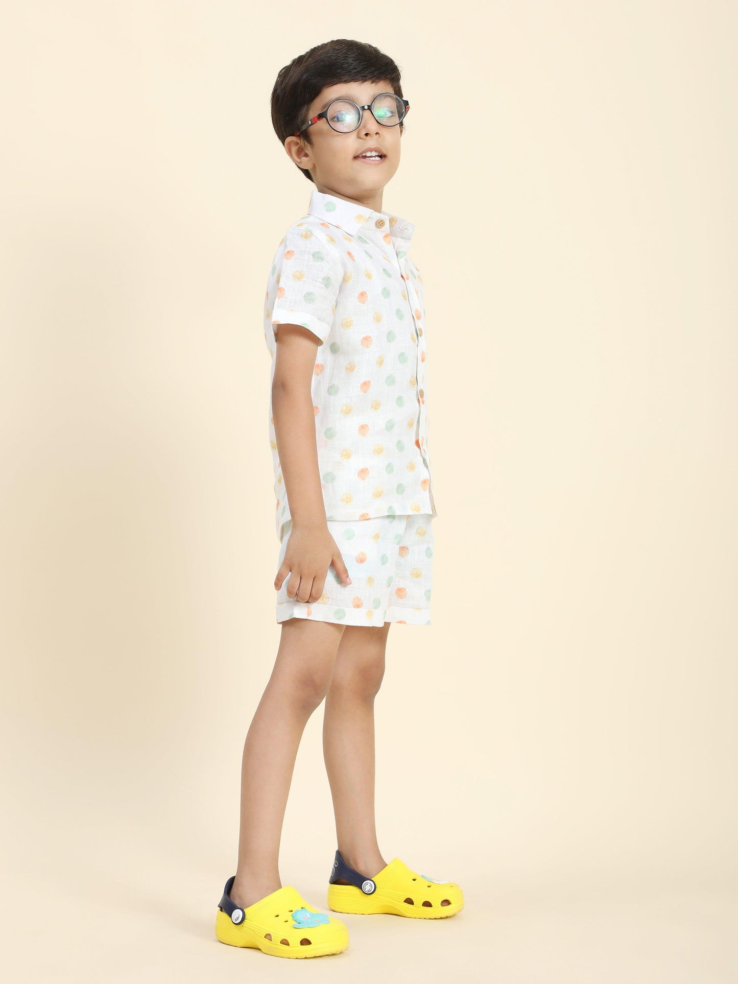 Fireballs Printed Pure Linen Premium Co-ords - Funny Bones Clothings