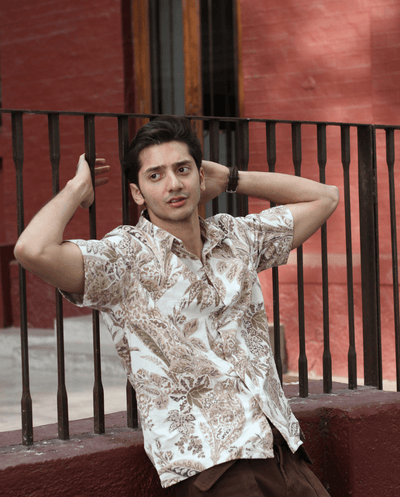 Couduroy Printed Relaxed Fit Shirt - Funny Bones Clothings