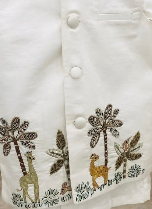 The Eden Hand worked Koti , Shirt and Trouser Set