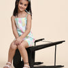 Pinapple Print Blend Linen Dress - Funny Bones Clothings