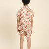 Mushrooms Printed Pure Linen Premium Co-ords - Funny Bones Clothings