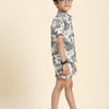 Wildlife Printed Pure Linen Premium Co-ords - Funny Bones Clothings