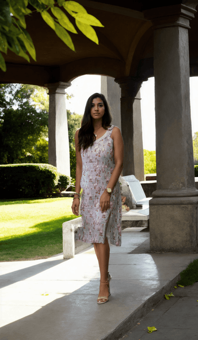 Goose Printed Sleeveless Dress - Funny Bones Clothings