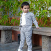 Korean Themed Jacket Cargo Pants Set ( Light Grey ) - Funny Bones Clothings