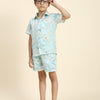 Waterlife Printed Pure Linen Premium Co-ords - Funny Bones Clothings