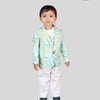 Waterlife Printed Pure Linen Blazer Set - Funny Bones Clothings