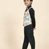 Lion Pure Waist Coat, Black Shirt and Green Trouser Set - Funny Bones Clothings