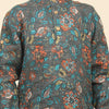 Dark flowers Print Pure Linen Kurta and Pajama Set - Funny Bones Clothings