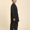 Solid Black Pure Premium Cotton Kurta and Pajama Set - Funny Bones Clothings