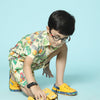 African Forest Themed Printed Pure Linen Premium Co-ords - Funny Bones Clothings