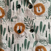 Lion Print Pure Linen Blazer Dress - Funny Bones Clothings