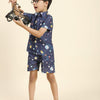 Planet Printed Pure Linen Premium Co-ords - Funny Bones Clothings
