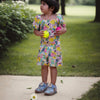 Fruit and Punch Printed Pure Linen Jumpsuit - Funny Bones Clothings