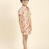 Mushrooms Printed Pure Linen Premium Co-ords - Funny Bones Clothings