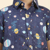 Planet Printed Pure Linen Premium Co-ords - Funny Bones Clothings