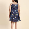 TopSkirt Styled Planet Print Pure Linen Dress - Funny Bones Clothings