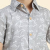 Dino Printed Pure Linen Premium Co-ords - Funny Bones Clothings