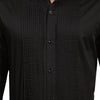 Full Pintex Tuxedo Shirt 100% Premium Cotton Satin for Men (Black Colour) - Funny Bones Clothings