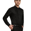 Full Pintex Tuxedo Shirt 100% Premium Cotton Satin for Men (Black Colour) - Funny Bones Clothings
