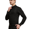 Half Pintex Tuxedo Shirt 100% Premium Cotton Satin for Men (Black Colour) - Funny Bones Clothings