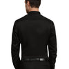 Half Pintex Tuxedo Shirt 100% Premium Cotton Satin for Men (Black Colour) - Funny Bones Clothings