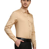 Formal Shirts 100% Premium Cotton Satin for Men (Dark Beige Colour) - Funny Bones Clothings
