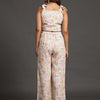 Candies and Icecream Print Pure Linen Top and Straight Pants Coord Set - Funny Bones Clothings
