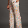 Candies and Icecream Print Pure Linen Top and Straight Pants Coord Set - Funny Bones Clothings