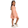 White Flower Print Blend Linen Dress - Funny Bones Clothings