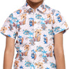 Baby Shark Print Vestiario's Blend Linen Co-ords - Funny Bones Clothings