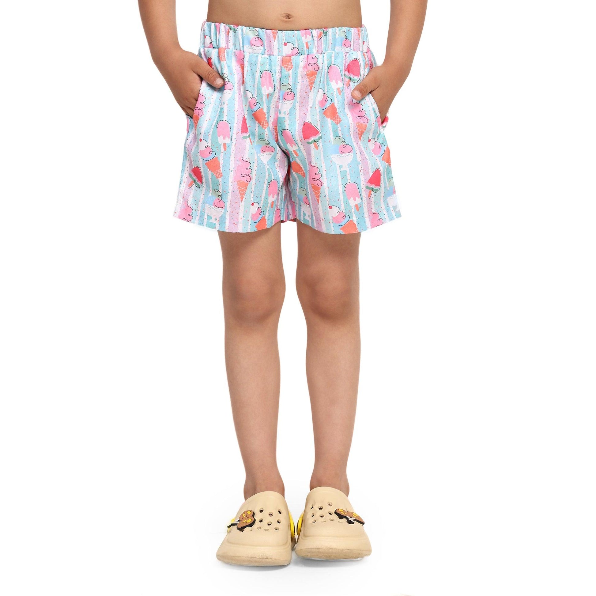 Striped Candies Print Vestiario's Blend Linen Co-ords - Funny Bones Clothings