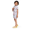 Striped Candies Print Vestiario's Blend Linen Co-ords - Funny Bones Clothings