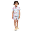 Striped Candies Print Vestiario's Blend Linen Co-ords - Funny Bones Clothings