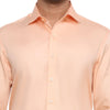 Formal Shirts 100% Premium Cotton Satin for Men (Peach Colour) - Funny Bones Clothings