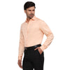 Formal Shirts 100% Premium Cotton Satin for Men (Peach Colour) - Funny Bones Clothings