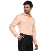 Formal Shirts 100% Premium Cotton Satin for Men (Peach Colour) - Funny Bones Clothings