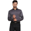 Formal Shirts 100% Premium Cotton Satin for Men (Charcoal Grey Colour) - Funny Bones Clothings