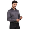 Formal Shirts 100% Premium Cotton Satin for Men (Charcoal Grey Colour) - Funny Bones Clothings