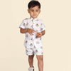 Dog Printed Pure Linen Premium Co-ords - Funny Bones Clothings