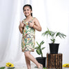 African Forest Print Pure Linen Dress - Funny Bones Clothings