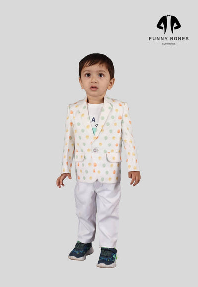 Fireball Printed Pure Linen Blazer Only - Funny Bones Clothings