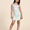 Pinapple Print Blend Linen Dress - Funny Bones Clothings