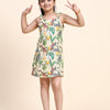 African Forest Print Pure Linen Dress - Funny Bones Clothings