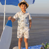Enchanted Elephants Printed Pure Linen Premium Co-ords - Funny Bones Clothings