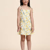 Lemon Print Blend Linen Dress - Funny Bones Clothings